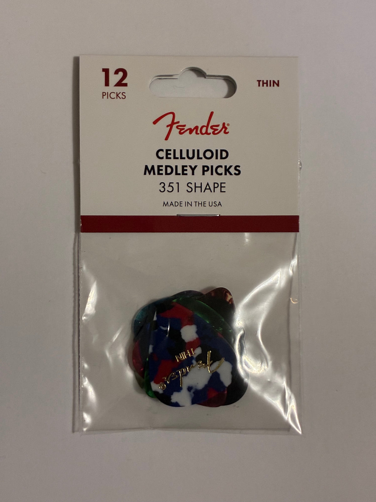 Fender Celluloid Medley 351 Thin 12 pcs